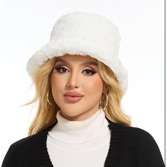 Fur Winter Fuzzy Bucket Hat